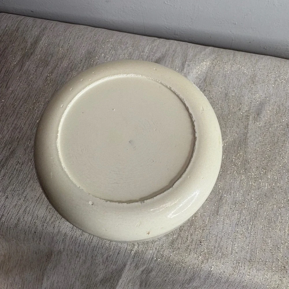 Heller Designs Inc Glass Jar Storage Container Cream Lid Kitchen Pantry Decor
